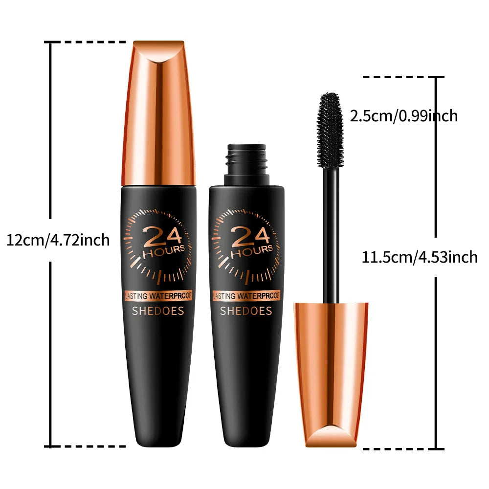 Waterproof Slim Black Mascara – Smudge-Proof Natural Lashes