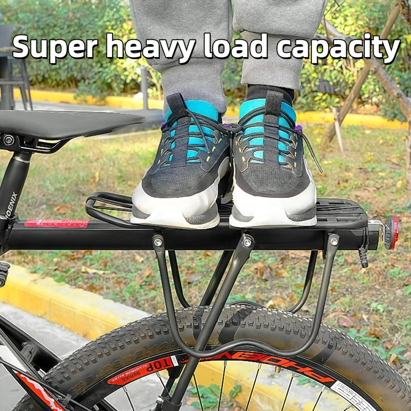 Mountain Bike Carrier With Reflective Plate Riding Equipment Quick Disassembly Aluminum Alloy Bicycle Rear Shelf Bicycle Parts Peaceful Pleasures Health and Wellness