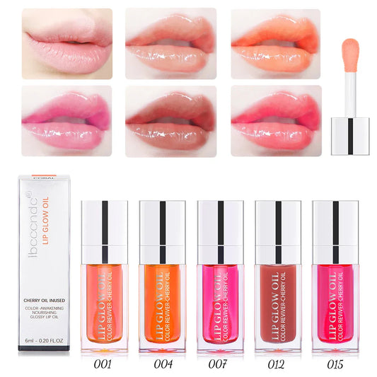 Lakerain Crystal Jelly Lip Glow Oil – Tinted Hydrating Gloss Lip Glow Oil Oasis Select