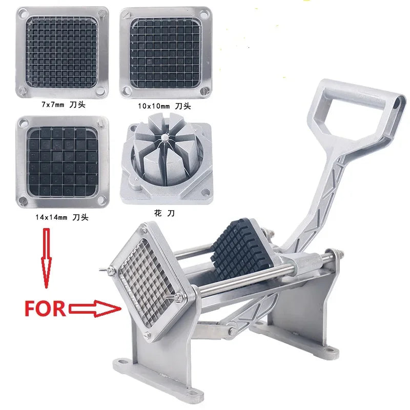 Chips Cutter Parts Stainless Steel Fries Machine Accessories French Fry Potato Chips Cutters 4 Blades Size For Choice Peaceful Pleasures Health and Wellness