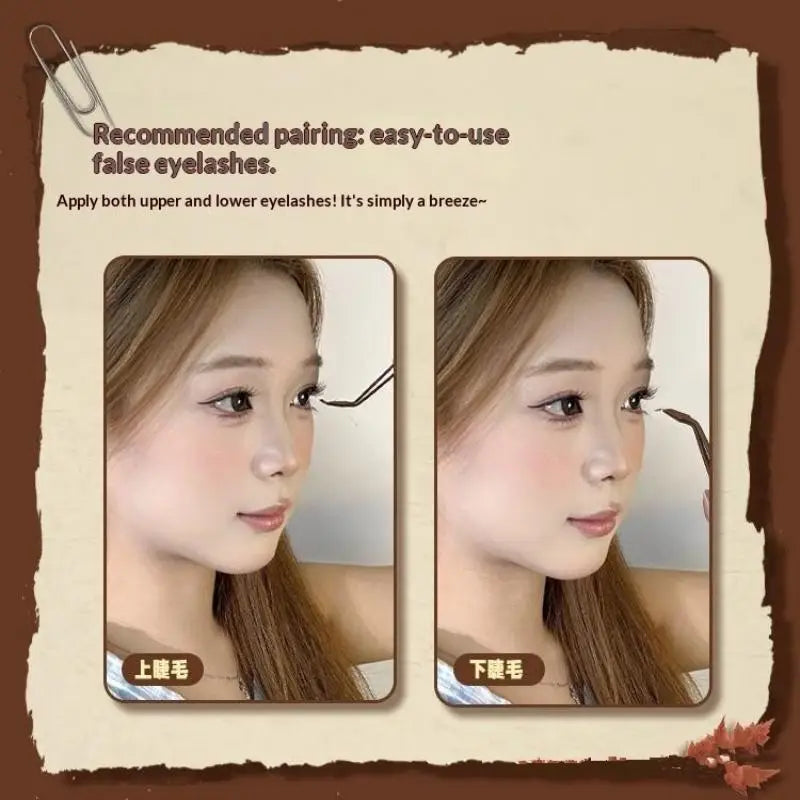 Small Curved Spatula Tweezers Stainless Steel For Beginners Cute Anti-Stick Eyelash Tool Easy Fake Eyelashes Clamp For New Users Peaceful Pleasures Health and Wellness