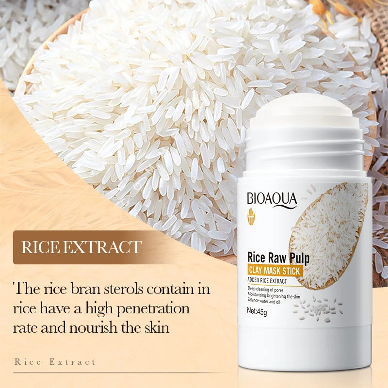 Rice Clay Mask Stick – Pore Cleanser & Blackhead Reducer 45g