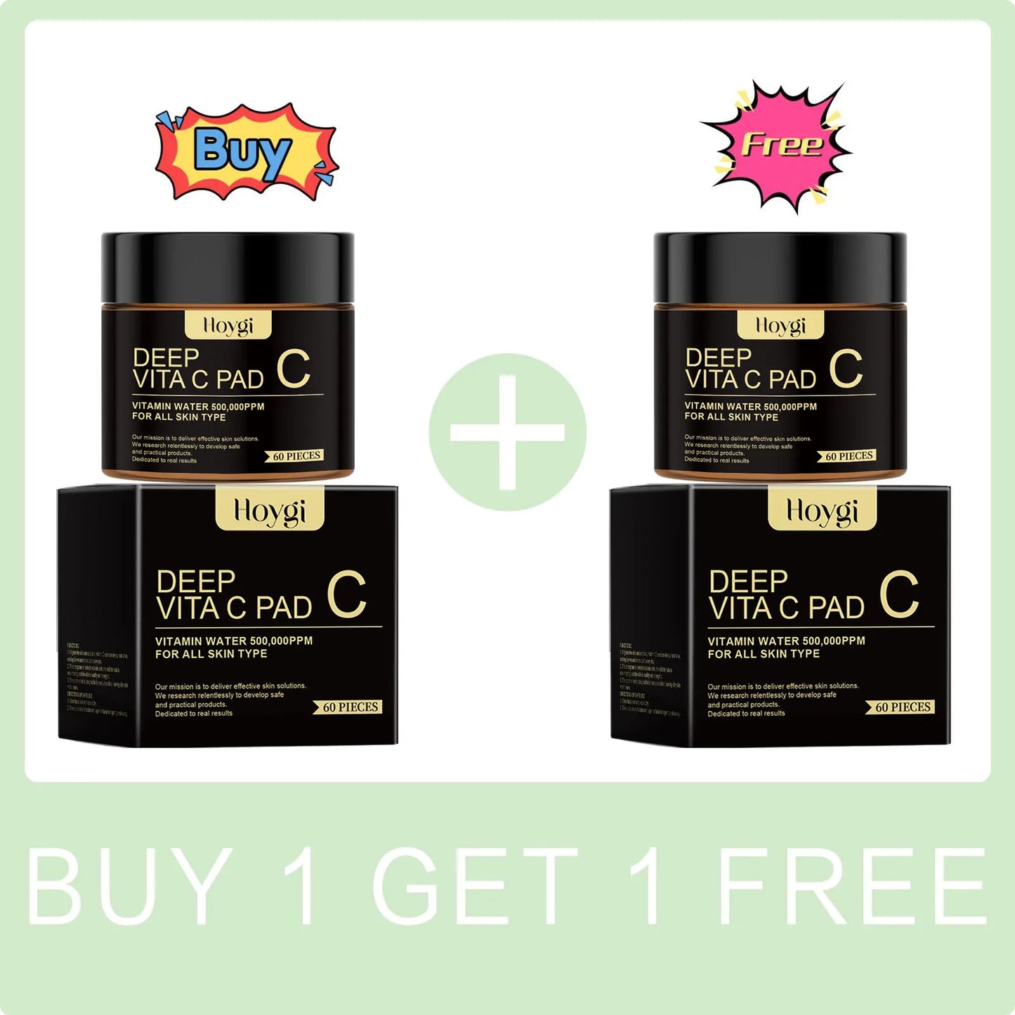Vitamin C Pads Exfoliating Acne Remover Brightening Improve Skin Gloss Shrink Pores Oil Control Moisturize Nourishing Skin Care Peaceful Pleasures Health and Wellness Buy 1 Get 1 Free