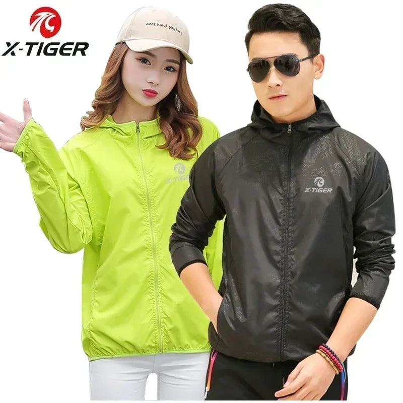 X-TIGER Windproof Reflective Cycling Jacket – Lightweight MTB