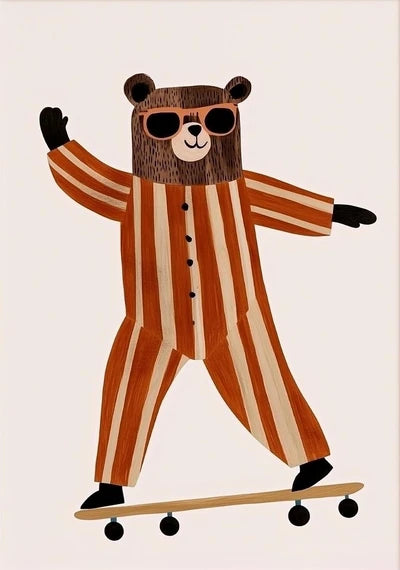 Funny Animal Canvas Wall Art Prints | Kids Nursery Room Decor