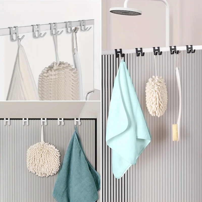 Space Aluminum H-Shape Door Hook – Bathroom & Kitchen Storage