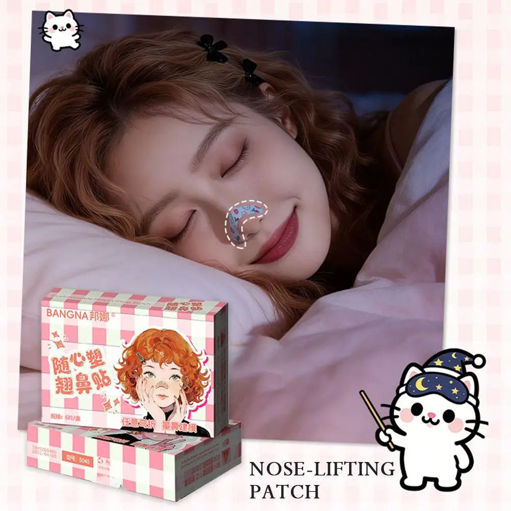 Nose Lift Strips 5/10pcs 3D Nose Shaping Sticker Shrink Nose Patch For Nose Reshaping Contouring Slimming Nose Wing Stickers Peaceful Pleasures Health and Wellness