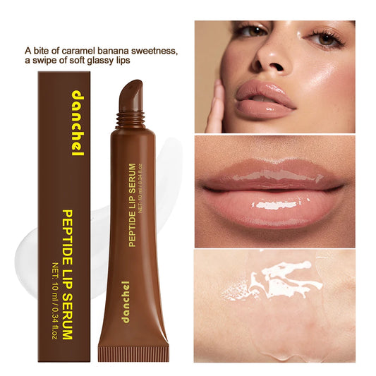 Peptide Lip Serum Instant Hydration Deep Nourishment Anti-Oxidation Smooth Fine Lines Plumping High Gloss Glass Lip Makeup Peaceful Pleasures Health and Wellness
