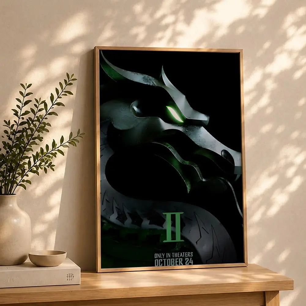 Mortal Kombat Movie Poster – HD Self-Adhesive Waterproof Wall Art Wall Art Poster Peaceful Pleasures Health and Wellness