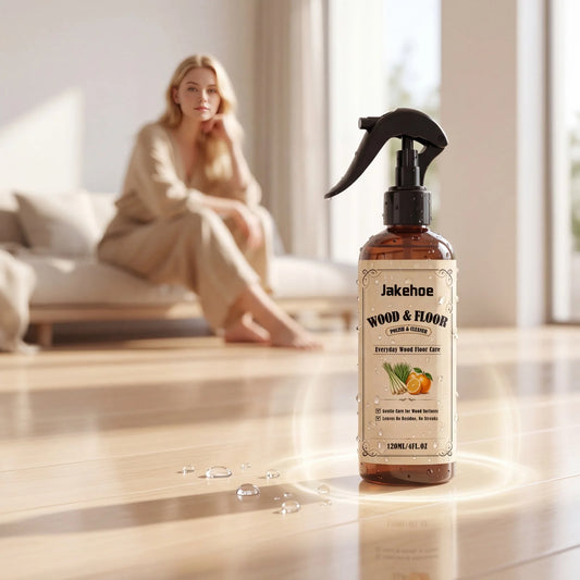 Jakehoe Wood Floor Polish Cleaner Spray – Streak-Free Wood Floor Polish Peaceful Pleasures Health and Wellness