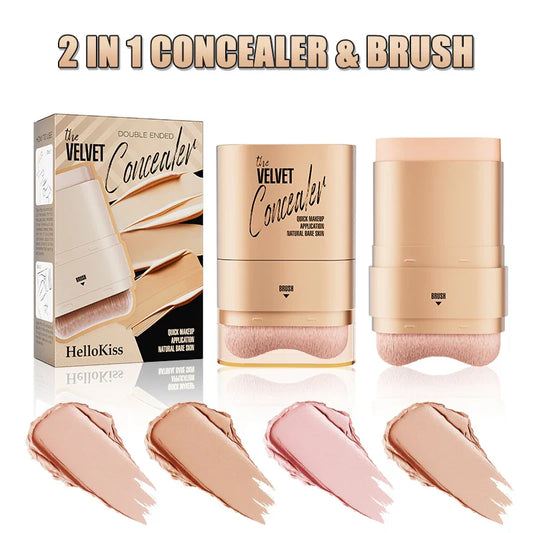 Hello Kiss 2-in-1 Concealer & Foundation Stick | Waterproof Concealer Foundation Stick Oasis Select