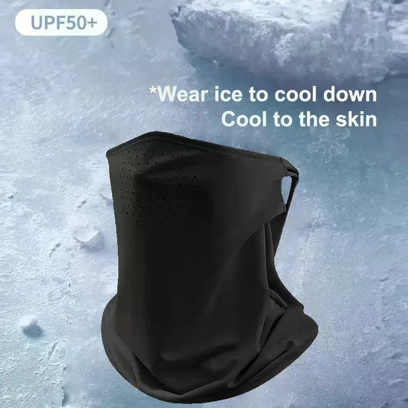 Ice Silk UPF 50+ Neck Gaiter & UV Face Shield | Cycling