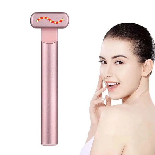 Portable Red Light Therapy Wand Facial Device 4-in-1 Microcurrent Skin Tightening Double Chin Reducer Anti Wrinkle Medical Home Peaceful Pleasures Health and Wellness