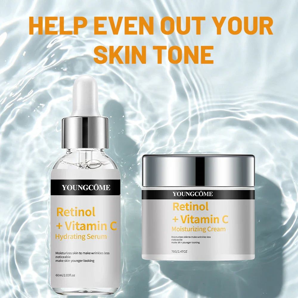YOUNGCOME Retinol & Vitamin C Hydrating Face Serum Cream