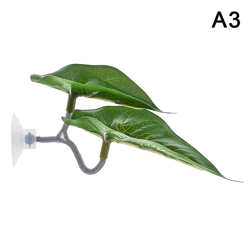 Artificial Aquarium Leaf Plant – Fish Resting & Hiding Decor