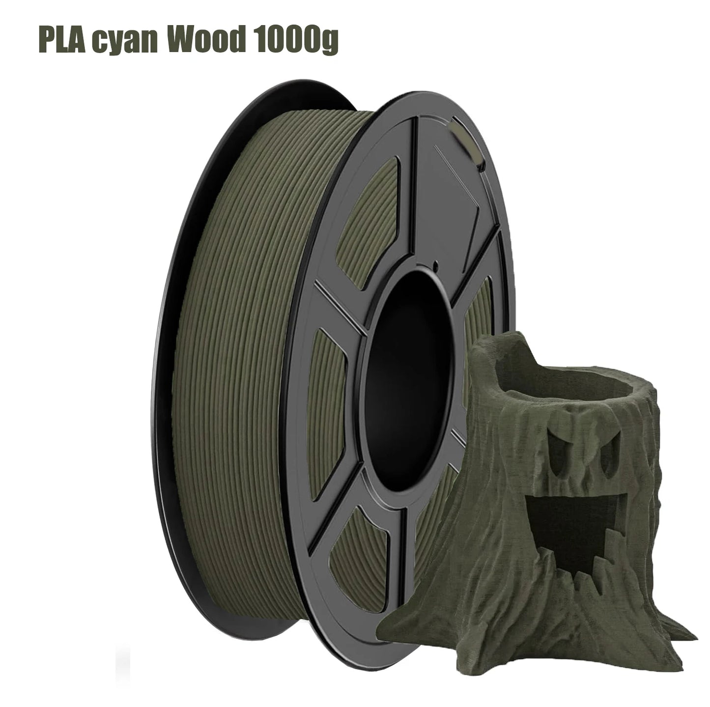 1.75mm Wood PLA Filament Bundle 4x250g – Vacuum Packed Spools