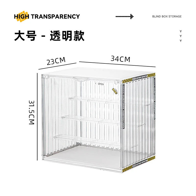 Large Collectible Figure Display Case – Dust-Proof Organizer Box