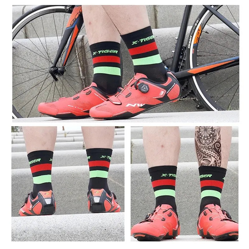 X-TIGER Cycling Socks – Breathable Anti-Slip Sports Socks