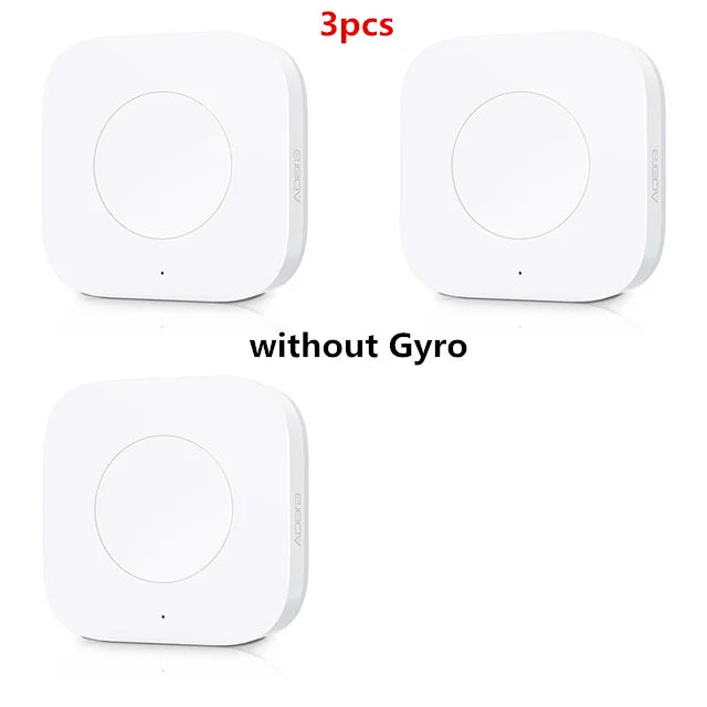 Aqara Smart Wireless Switch Smart Remote One Key Control Intelligent Application Home Security APP Control Work with Homekit Peaceful Pleasures Health and Wellness Without Gyro 3pcs China Mainland