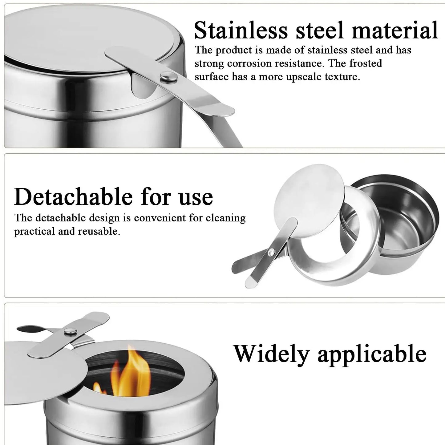 2-Pack Portable Alcohol Burner Camp Stove with Cover | Camping