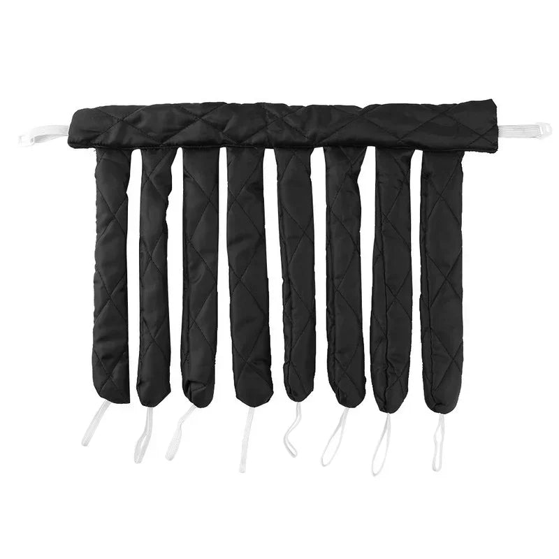 DIY Hair Styling Tools, No Heat Curls Sleeping Soft Headband Ribbon Hair Rollers, Heatless Spiral Curlers Peaceful Pleasures Health and Wellness black China Mainland