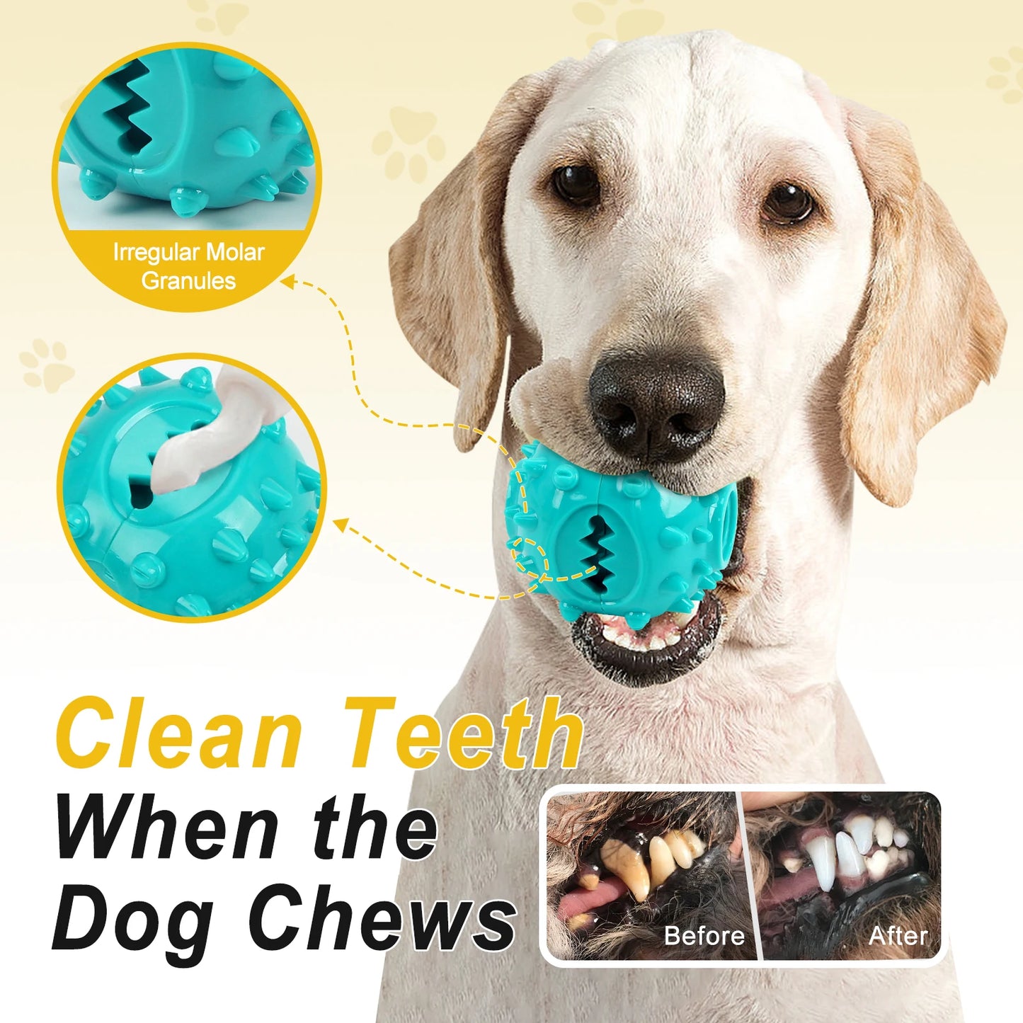 Dog Grinding Teeth Toys Chew Cleaning Anti Bite Interactive Training