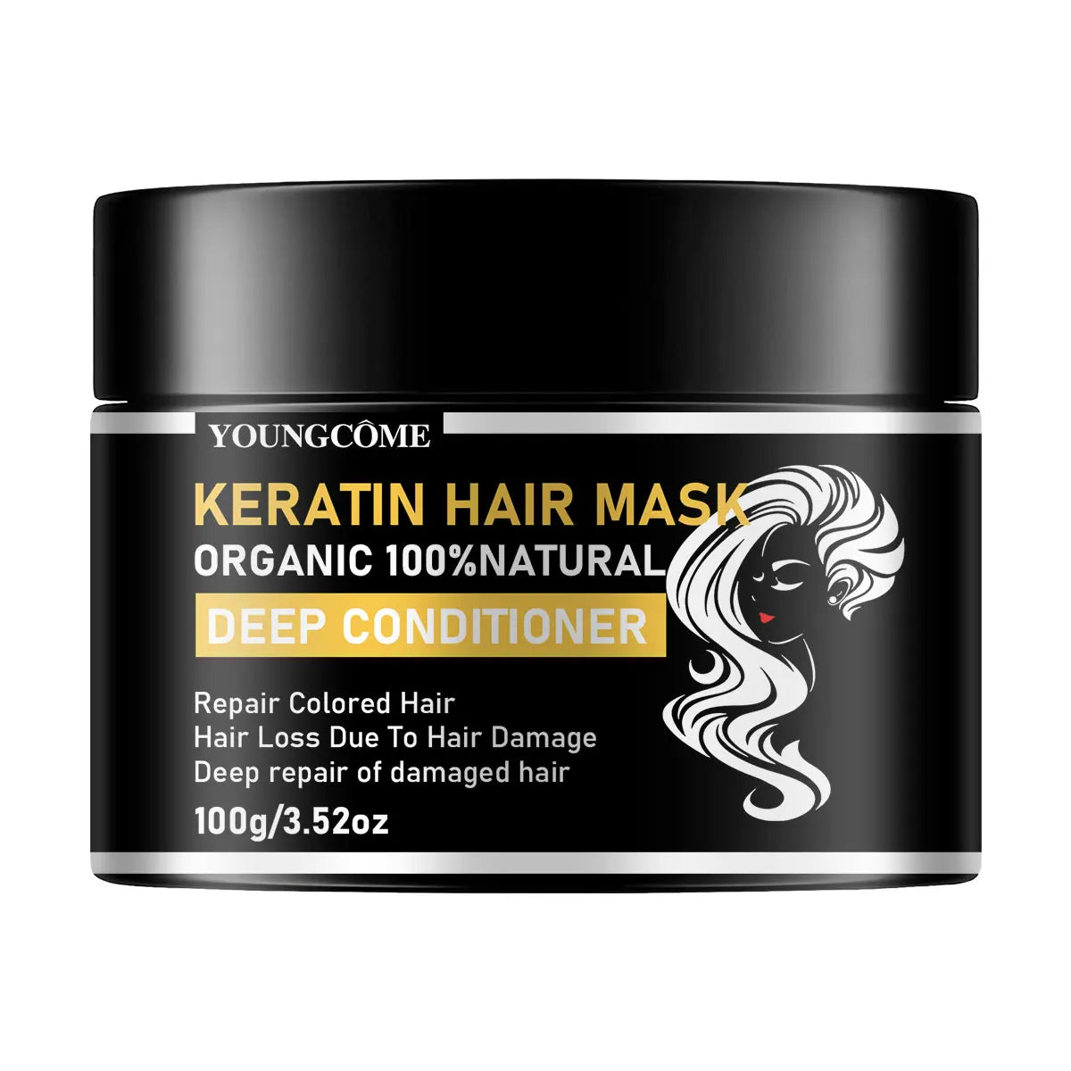 YOUNGCOME Keratin Hair Mask – Repair, Smooth & Frizz Control