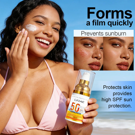 AILKE SPF 50+ Sunscreen Aloe Vera – UVA/UVB Protection 60ml SPF Sunscreen Lotion Peaceful Pleasures Health and Wellness