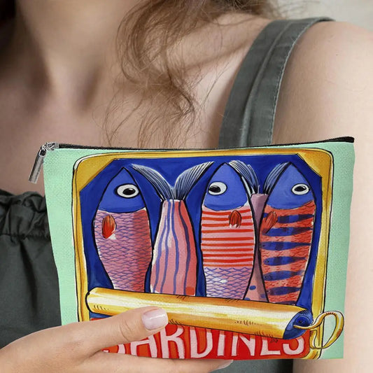 Unisex Adult Makeup Bag Hypoallergenic Mini Cosmetic Pouch Multifunctional Tote Bag Polyester Shopping Bag Casual Handbag Peaceful Pleasures Health and Wellness