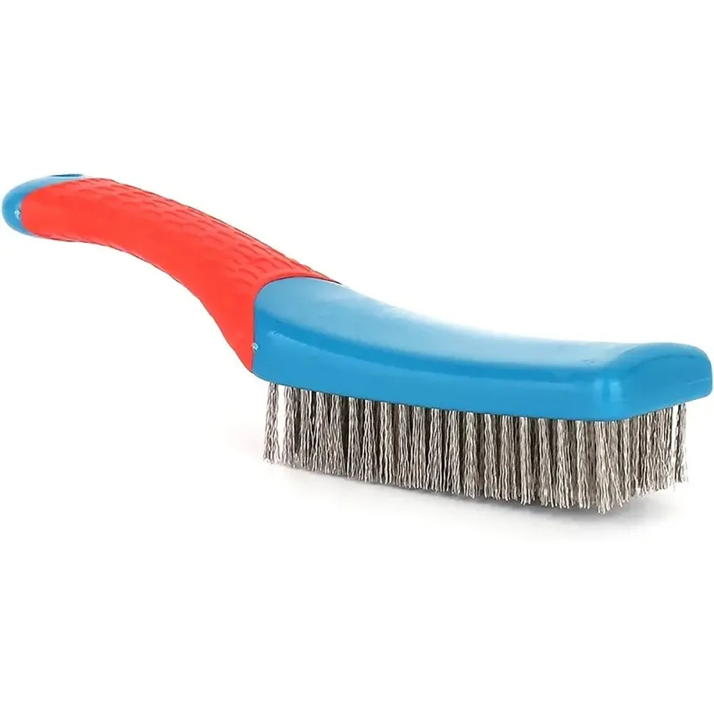Stainless Steel Wire Brush Silicone Handle | Rust & Paint Removal