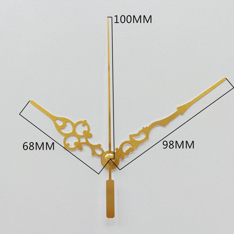 Silent Mute DIY Wall Clock Movement with Hands – Quartz Mechanism Repair Kit