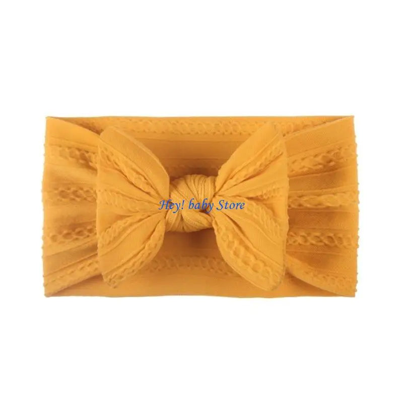 Soft Bow Headband for Baby Girls & Infants | Wide Band