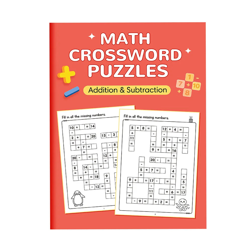 Math Crossword Puzzles Addition Subtraction Multiplication Division