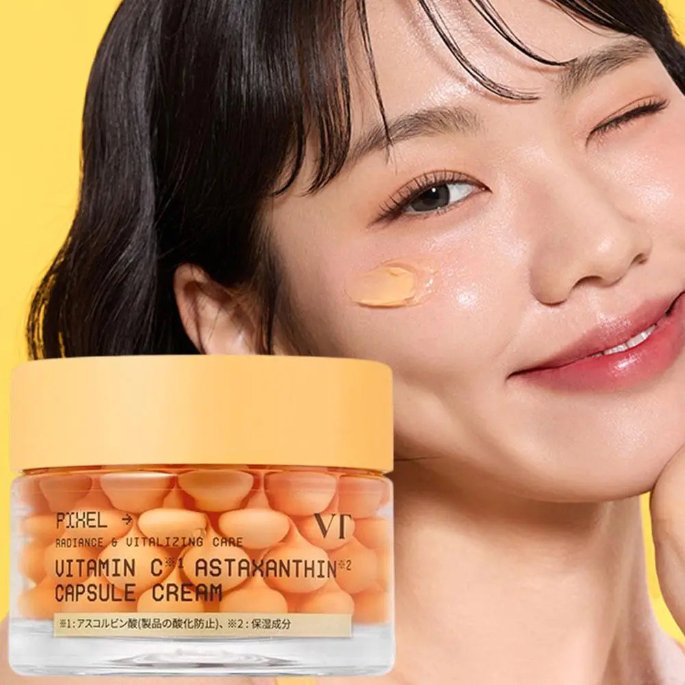 50ml VT Cosmetics Radiance Revitalizing Facial Care VitaminC Astaxanthin Capsule Cream Korean Brand Nourishing Clear Moisturizer Peaceful Pleasures Health and Wellness