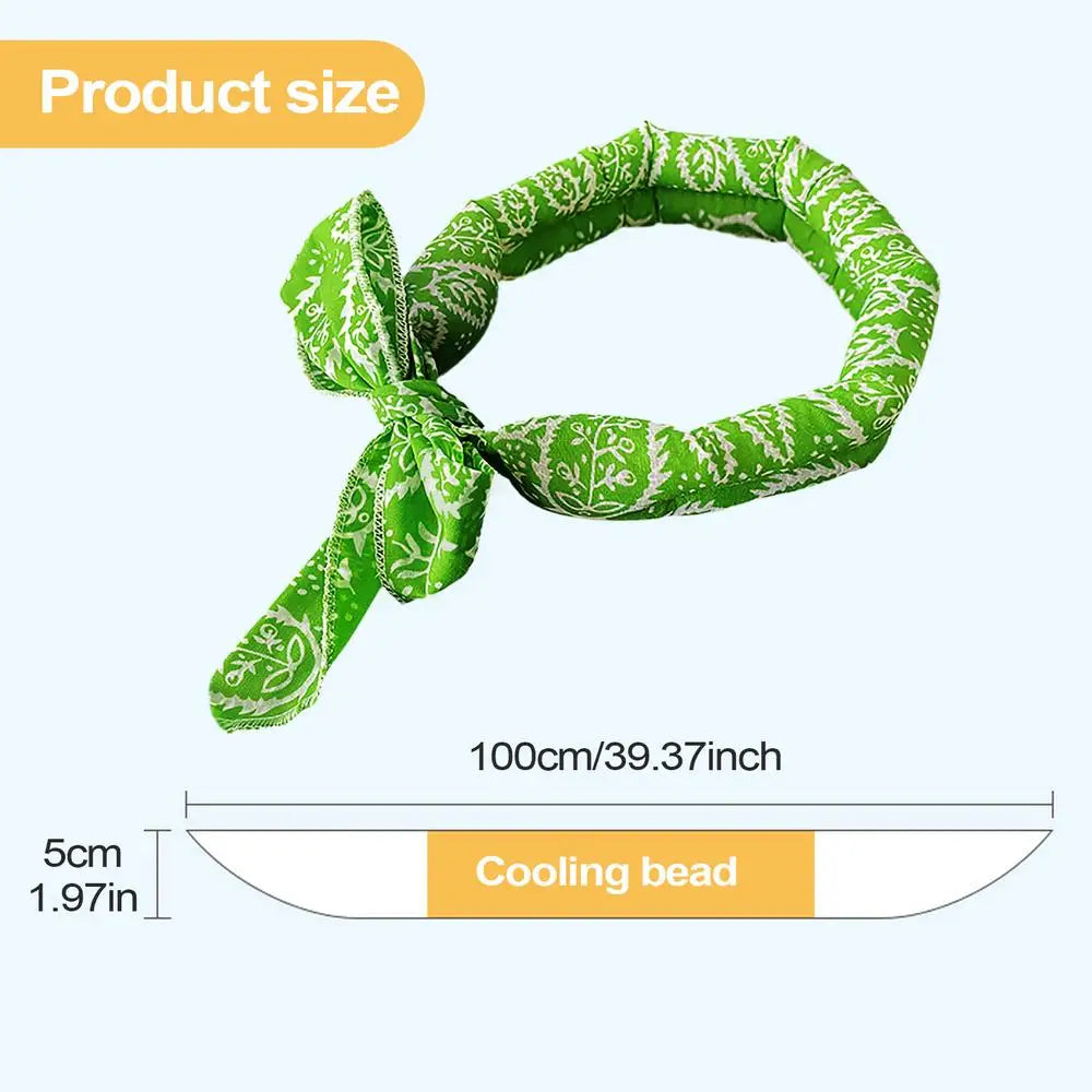 Pet Cooling Bandana Scarf – Ice Collar for Dogs & Cats
