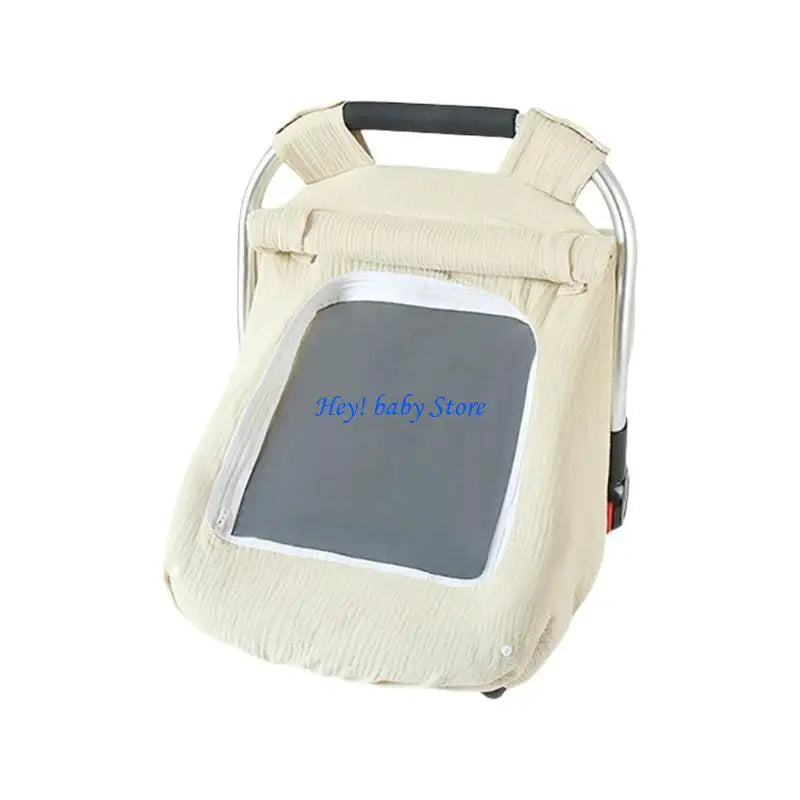 Infant Car Seat Canopy | Breathable Cotton Sunshade Cover