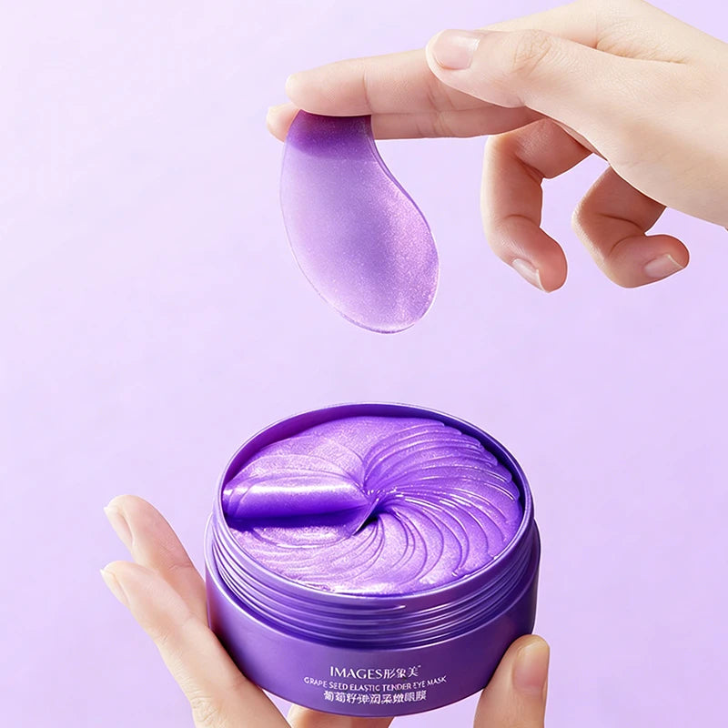 60pc Grape Collagen Eye Patches for Dark Circles & Puffiness