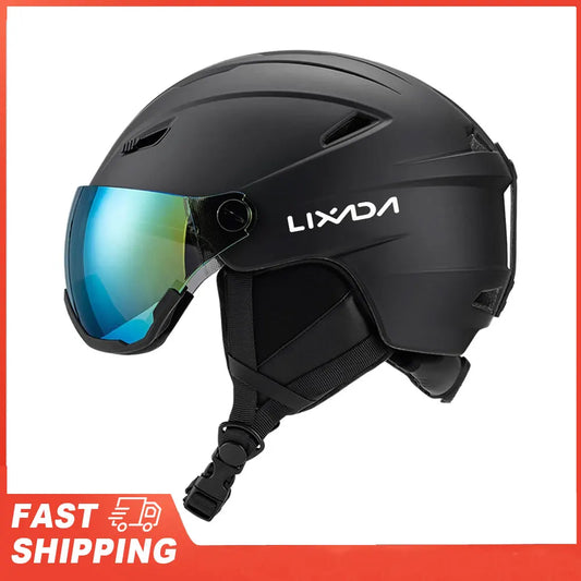 Women Snowboard Helmet Integrated Ski Men Removable Visor Goggles Peaceful Pleasures Health and Wellness