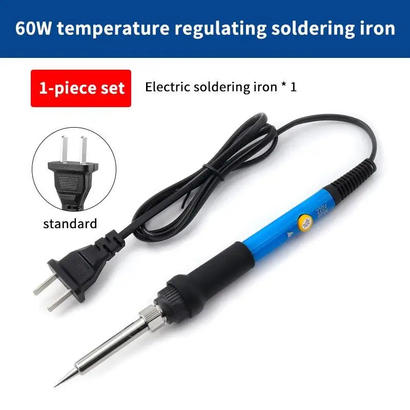 60W Adjustable Electric Soldering Iron Kit – 110V/220V