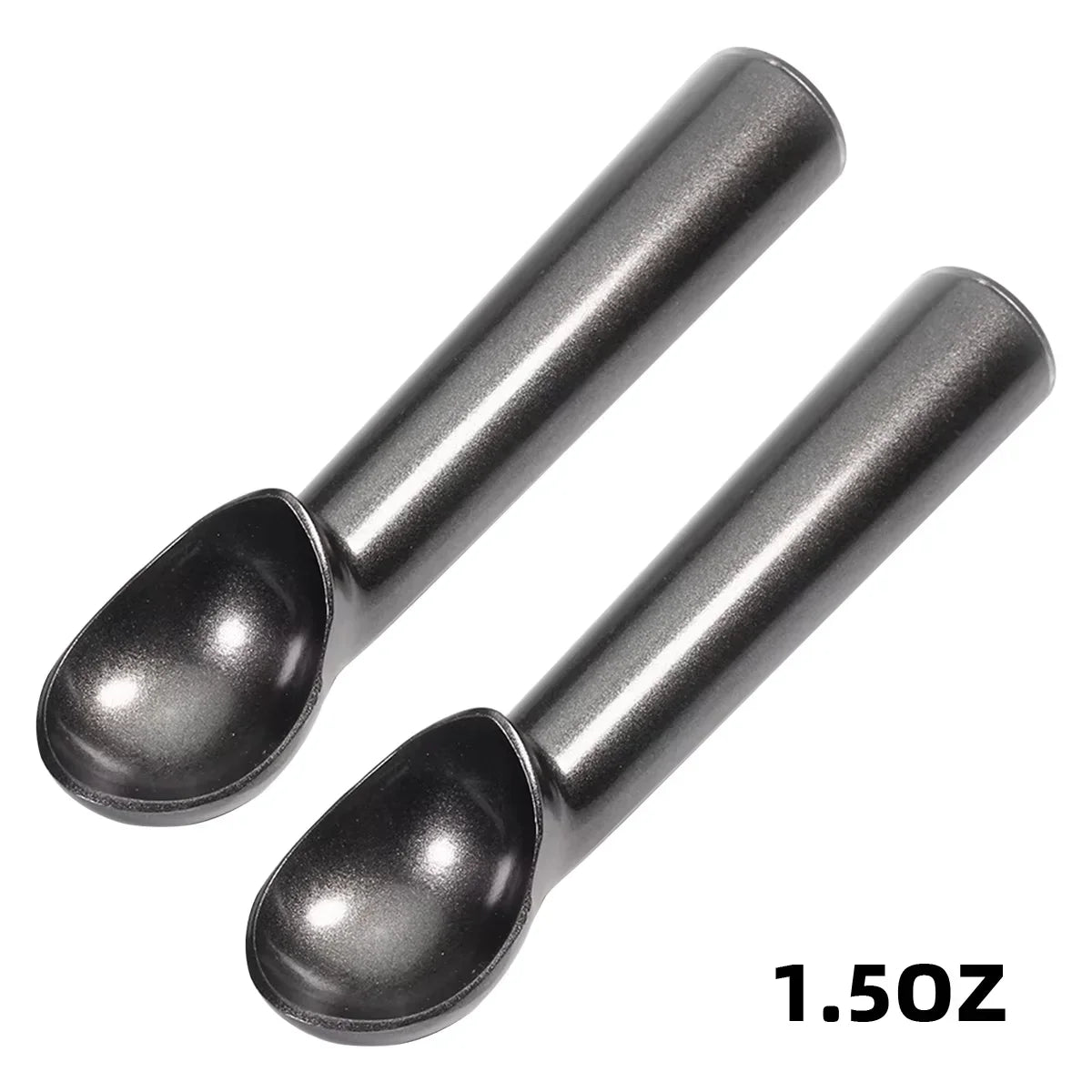 Nonstick Anti-Freeze Ice Cream Scoop and Frozen Dessert Scoop,1.5 and 2 Ounce Peaceful Pleasures Health and Wellness 2PCS 1.5 oz Black