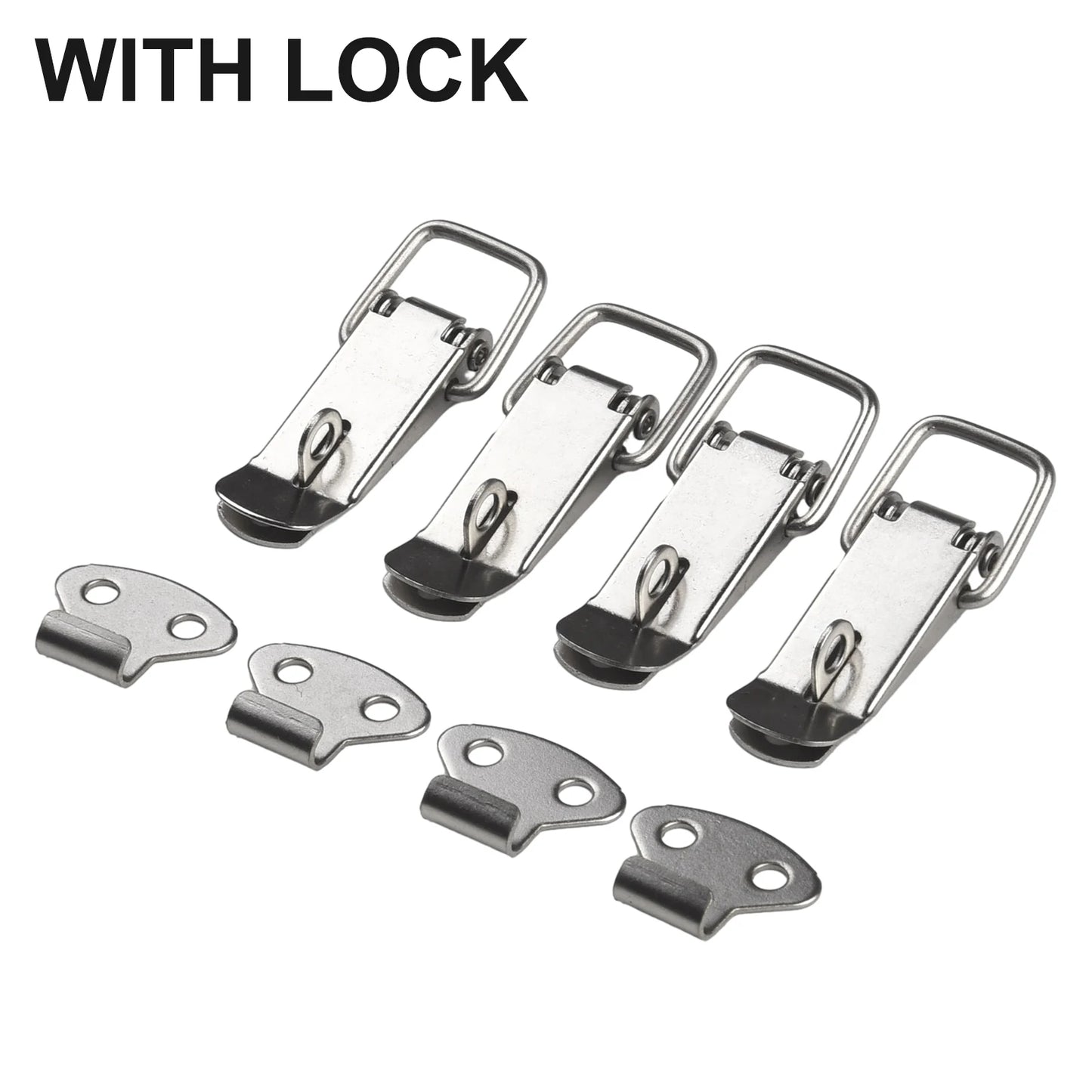 Latch Catch Duck-mouth Buckle Hook Wooden Box Hasps Clamp Stainless