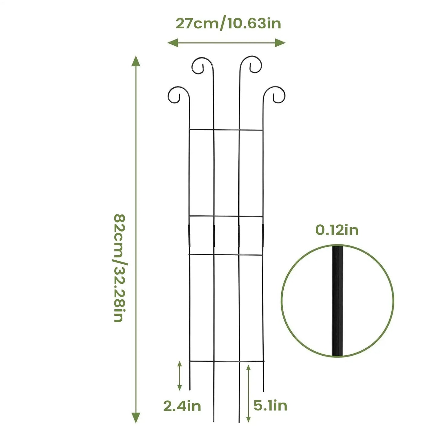 Indoor Plant Trellis Metal Vertical Growth Trellis For Plants Outdoor Vine Stakes For Monstera Tomato Flowers Ivy Pots Garden Peaceful Pleasures Health and Wellness