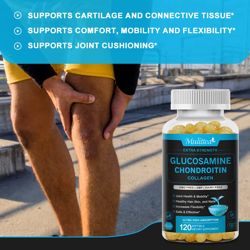 Glucosamine & Chondroitin Joint Support Supplement – 120 Capsules Peaceful Pleasures Health and Wellness