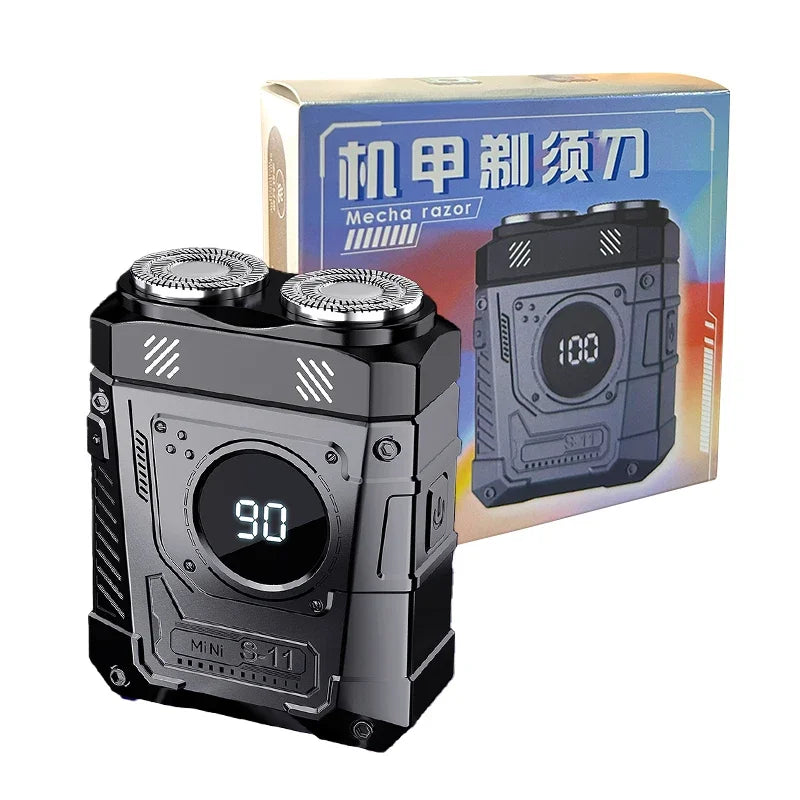 XMSJ S11 Double Blade Rechargeable Electric Shaver for Men