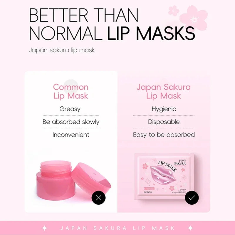 LAIKOU 5/10pcs Lip Mask Lip Care Moisturizing Hydrating Repair Lighten Lip Lines Labial Gel Patch Lips Pad Patches Care Products Peaceful Pleasures Health and Wellness