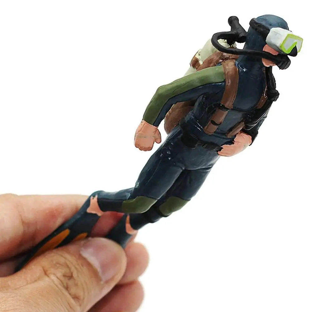 Plastic Seabed Exploration Diver Doll Scene Decoration Toys Miniature