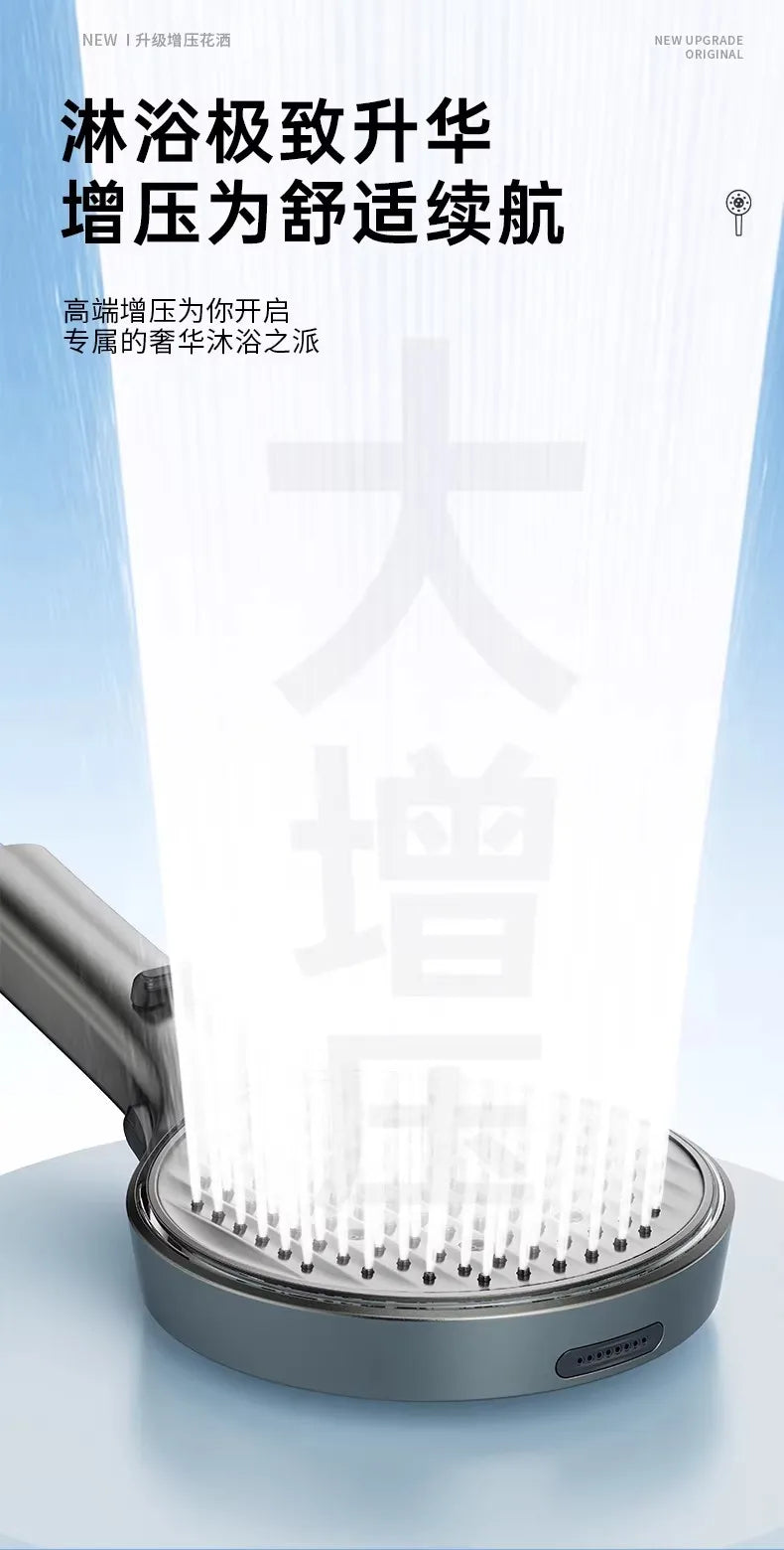 LED Temperature Sensing Shower Head | 3 Modes, Water Saving