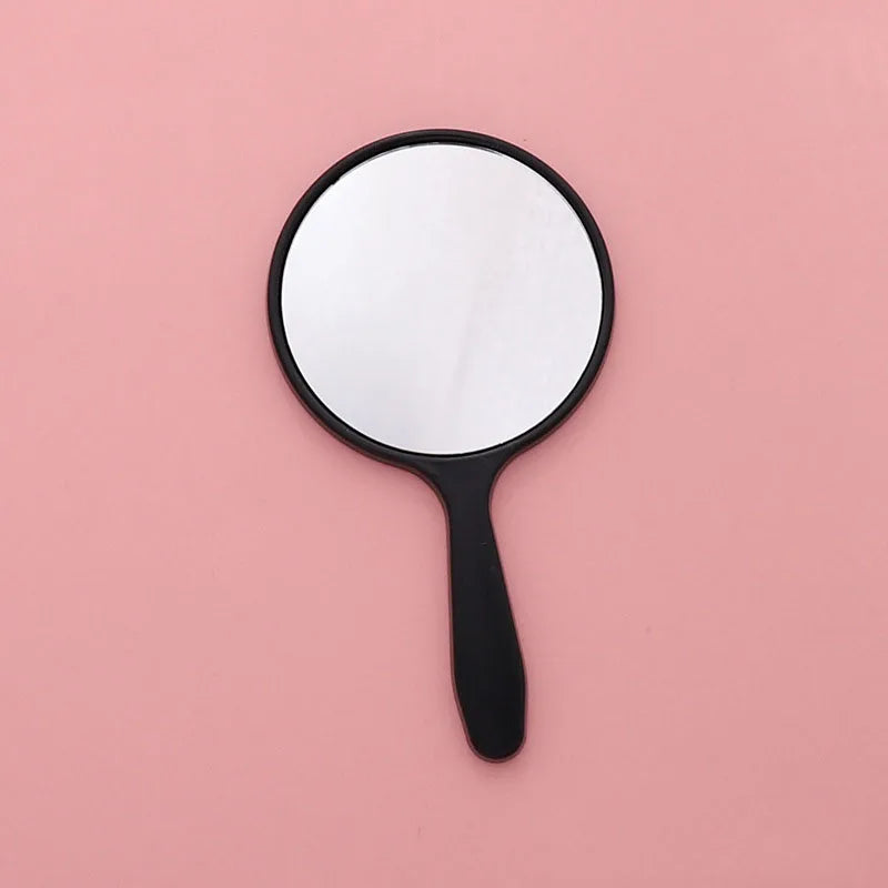 Handheld Round Makeup Mirror | Portable Vanity Mirror Gift