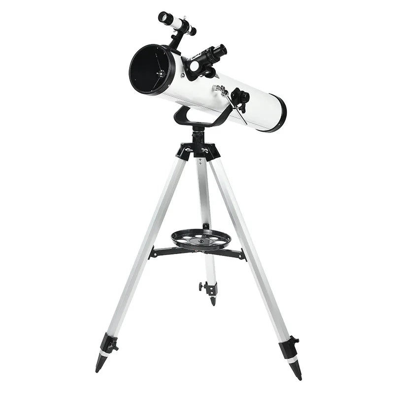 525X Telescope,telescopes for Adults, 114Mm Space Astronomical Refractor Telescope Kids, Astronomy Bird Watching Monocular Peaceful Pleasures Health and Wellness SILVER