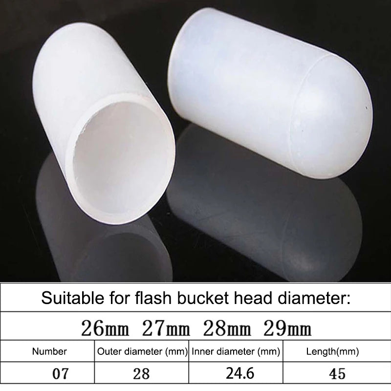 2Pcs Silicone Elastic Flashlight Lampshade For SP31 SP35 IF22A C8G IF25A SP36 S2 C8 EA01 TS21 Q8 14-75MM Torch Peaceful Pleasures Health and Wellness 26 27mm